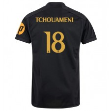 Real Madrid Aurelien Tchouameni #18 Tredjedrakt 2023-24 Kortermet